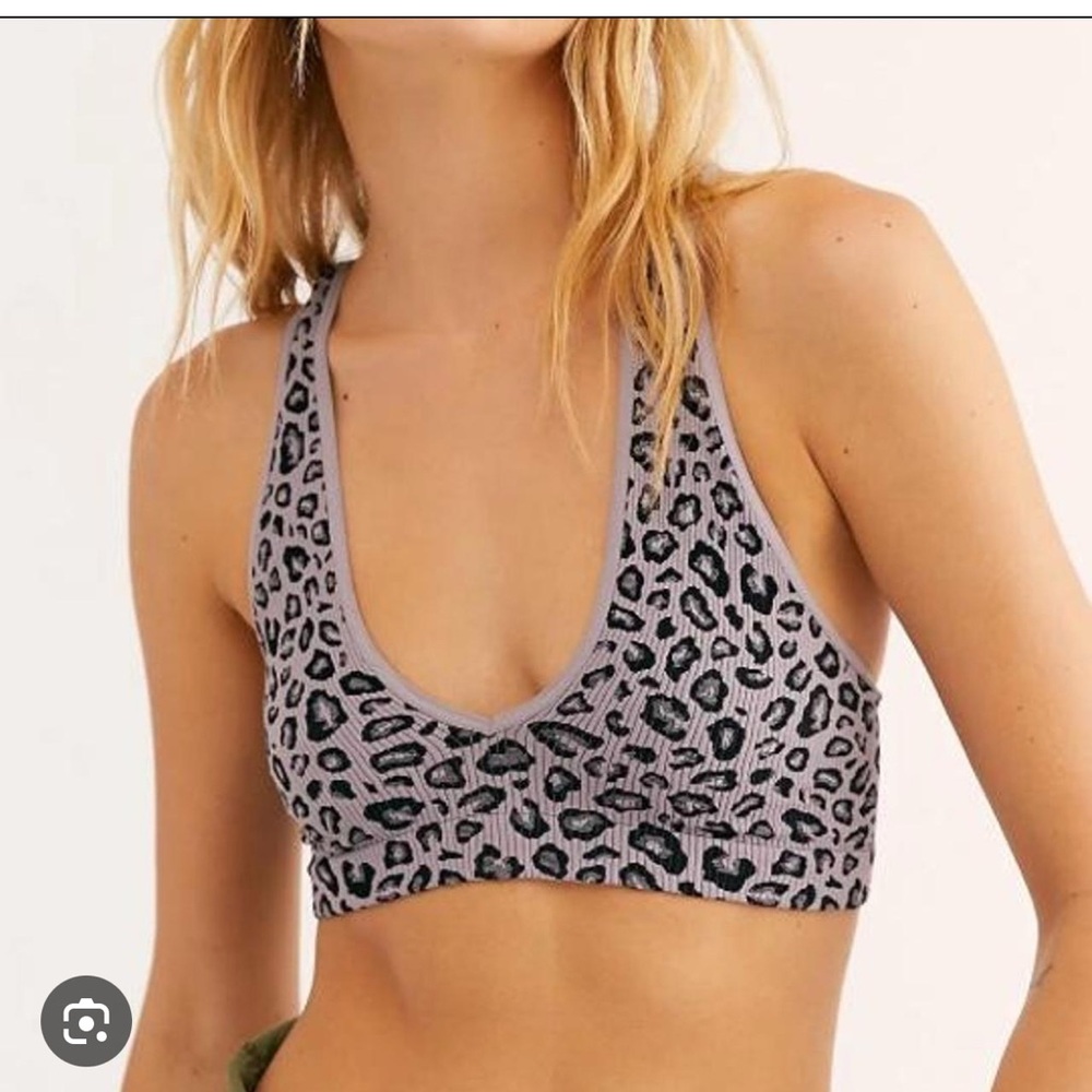 Free people leopard print bralette